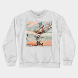 “The Christmas Aeroplane” by Jenny Nystrom Crewneck Sweatshirt